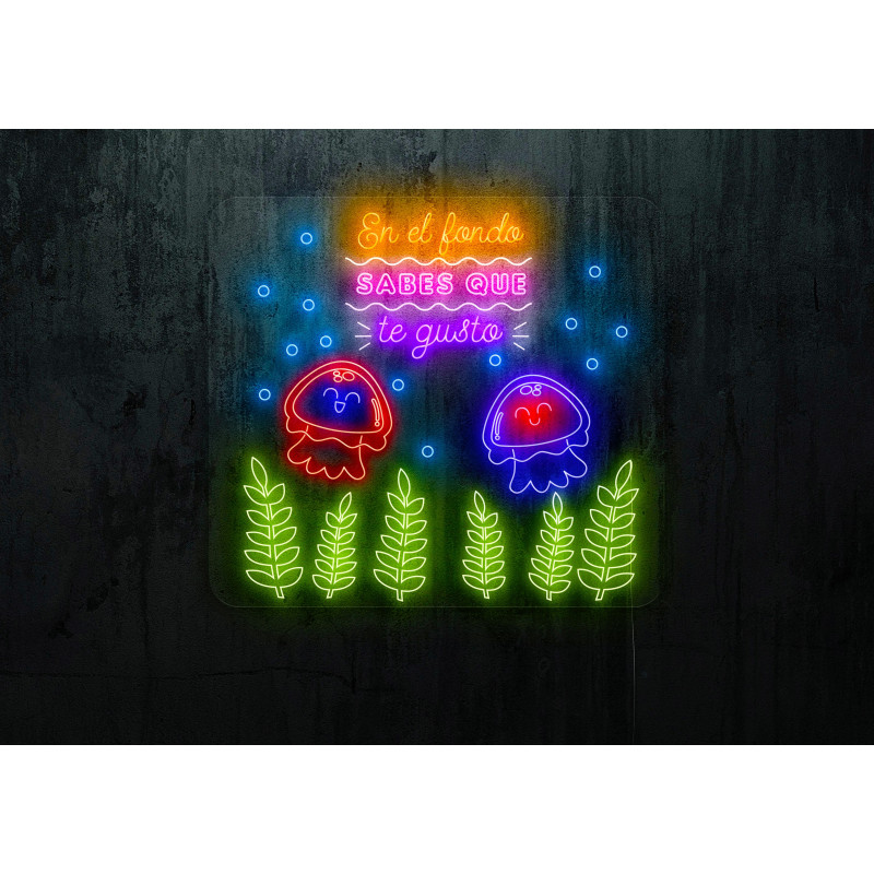 Neon led en el fondo sabes que te gusto, lightsandwires