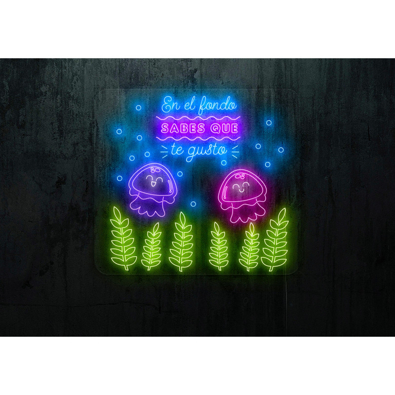 Neon led en el fondo sabes que te gusto, lightsandwires