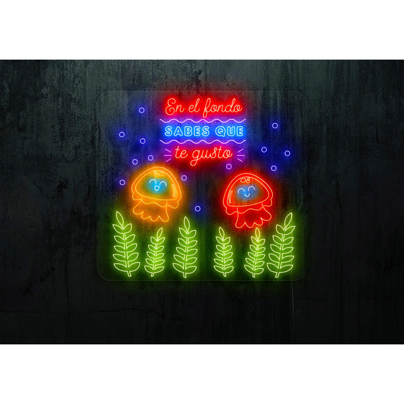 Neon led en el fondo sabes que te gusto, lightsandwires