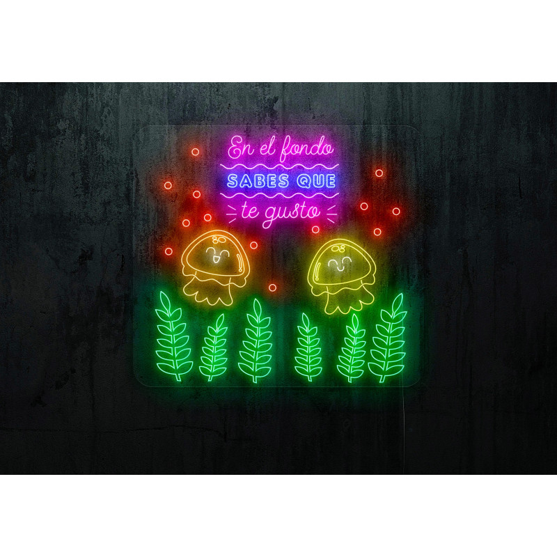 Neon led en el fondo sabes que te gusto, lightsandwires