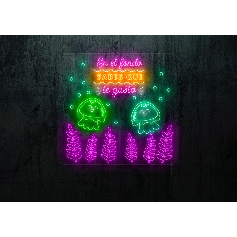 Neon led en el fondo sabes que te gusto, lightsandwires