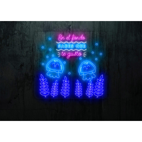 Neon led en el fondo sabes que te gusto, lightsandwires