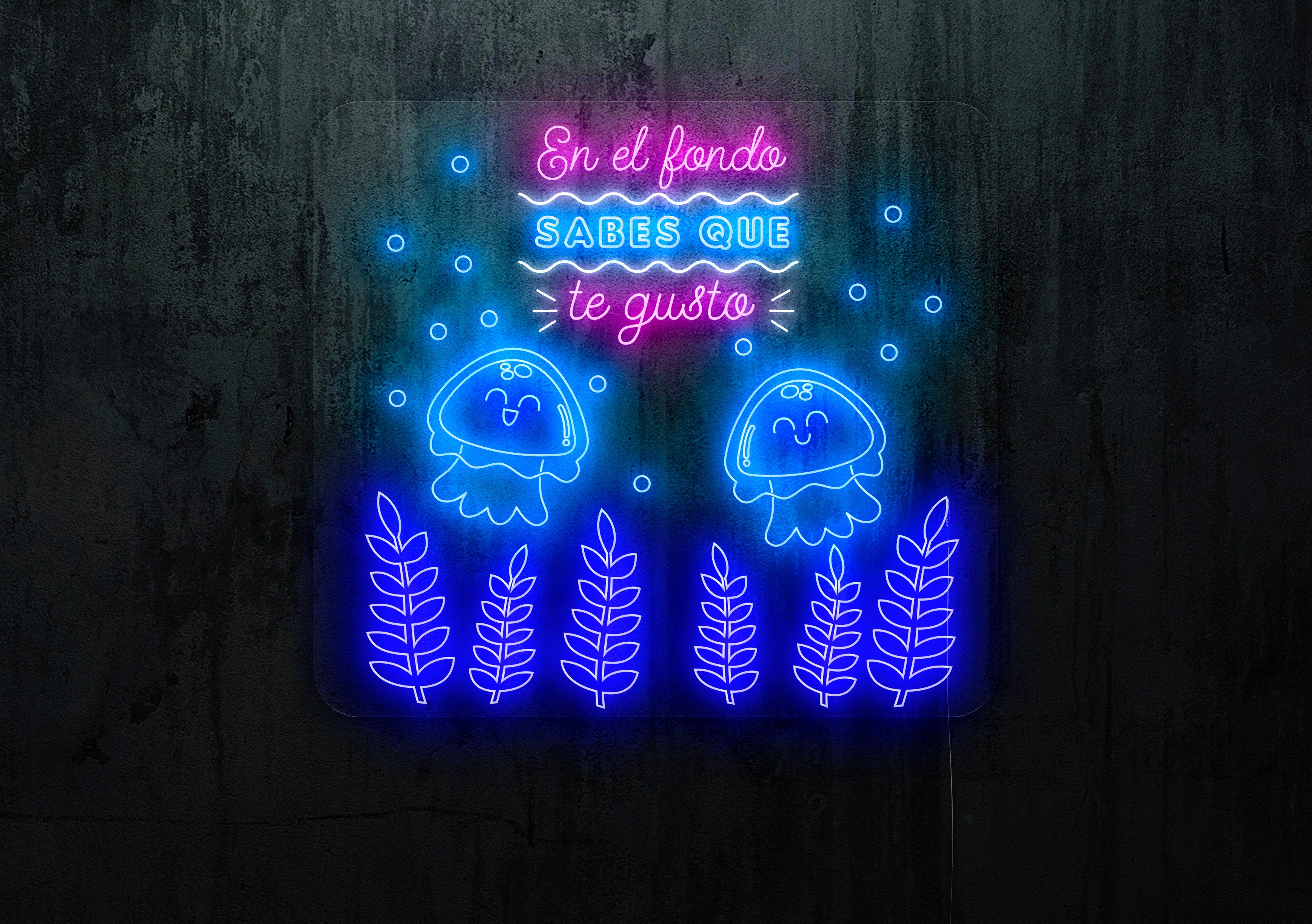 Neon led en el fondo sabes que te gusto, lightsandwires