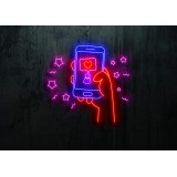 NEON LED SILUETA MOVIL, LIGHTSANDWIRES