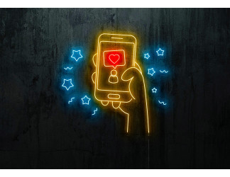 NEON LED SILUETA MOVIL, LIGHTSANDWIRES