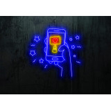 NEON LED SILUETA MOVIL, LIGHTSANDWIRES