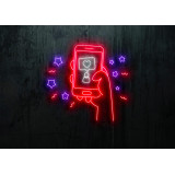 NEON LED SILUETA MOVIL, LIGHTSANDWIRES