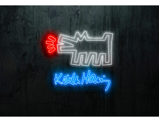 neon led keith harring, lightsandwires