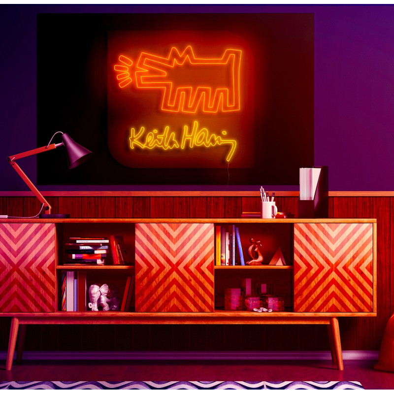 neon led keith harring, lightsandwires