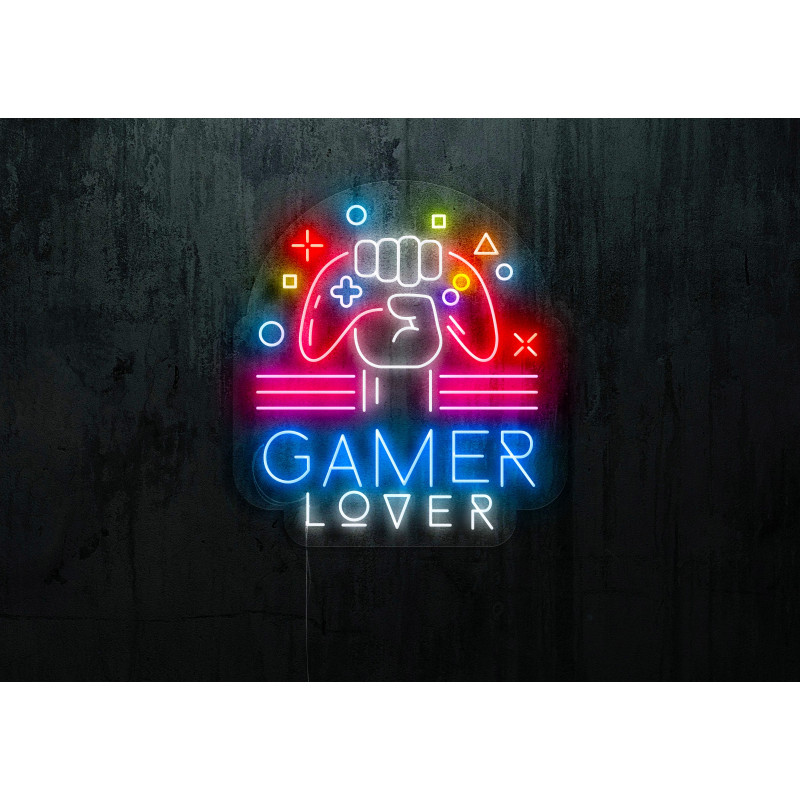 neon led game lover, lightsandwires