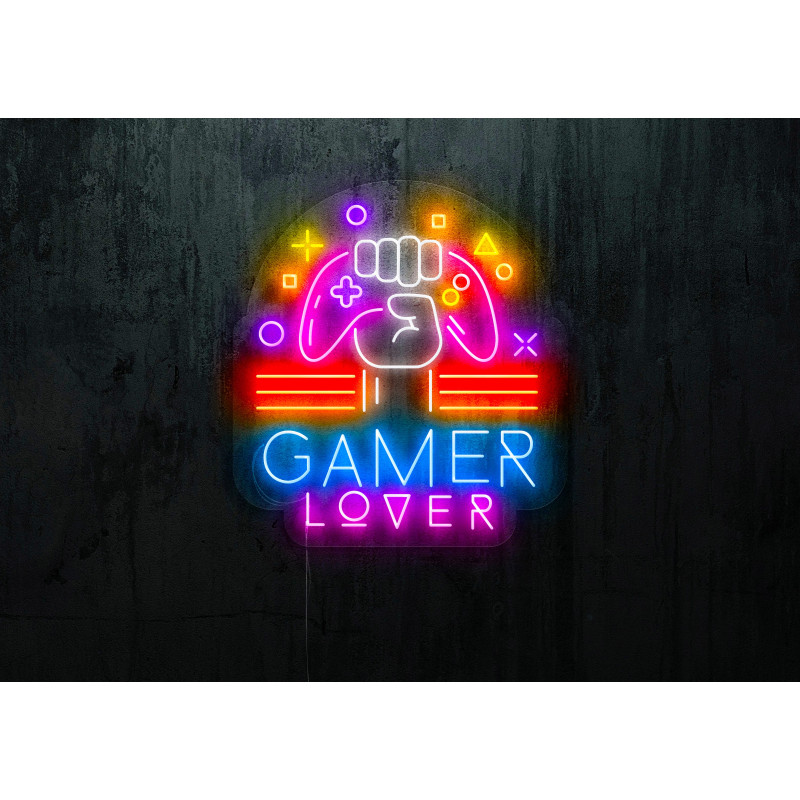 neon led game lover, lightsandwires