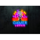 neon led game lover, lightsandwires