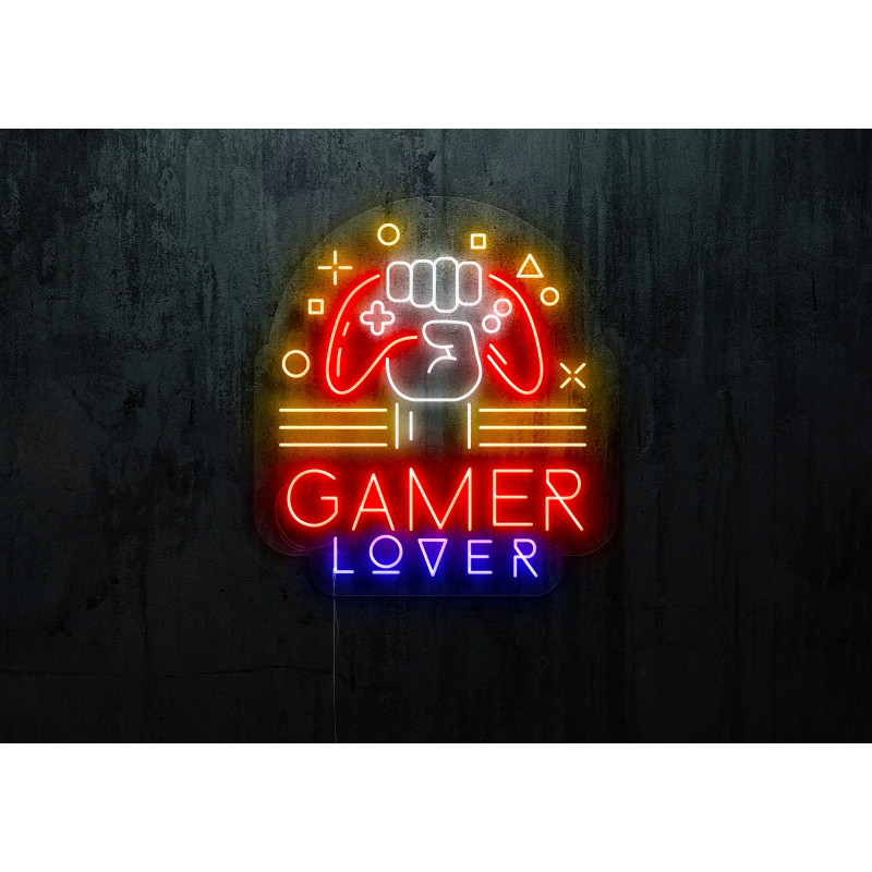 neon led game lover, lightsandwires