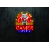 neon led game lover, lightsandwires