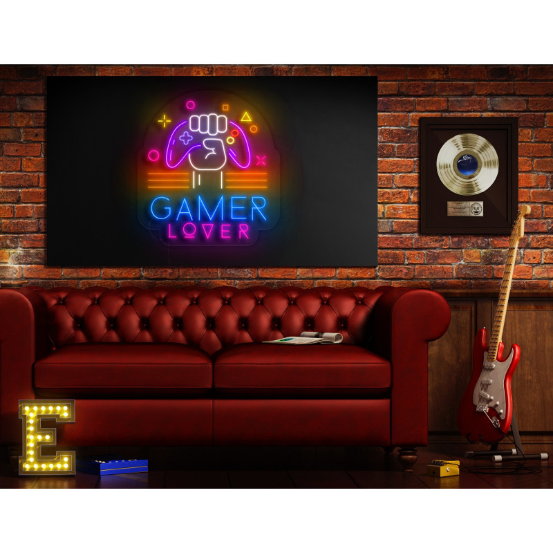 neon led game lover, lightsandwires