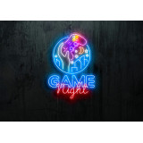 neon led game night, lightsandwires