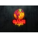 neon led game night, lightsandwires