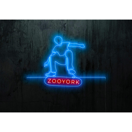 neon led skate, lightsandwires