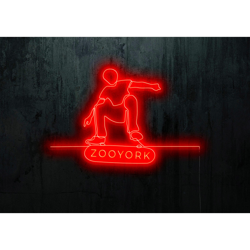 neon led skate, lightsandwires