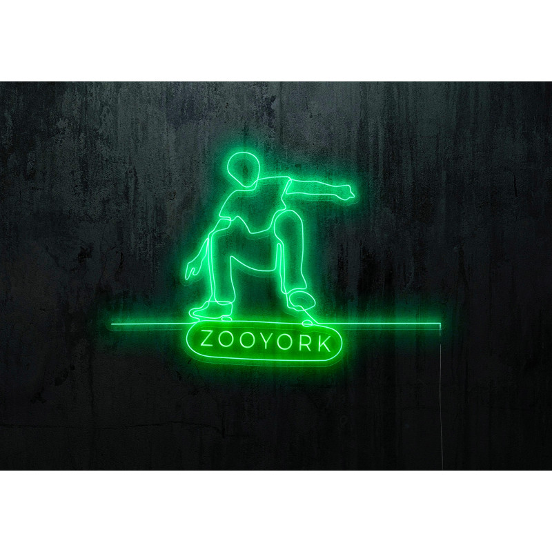 neon led skate, lightsandwires