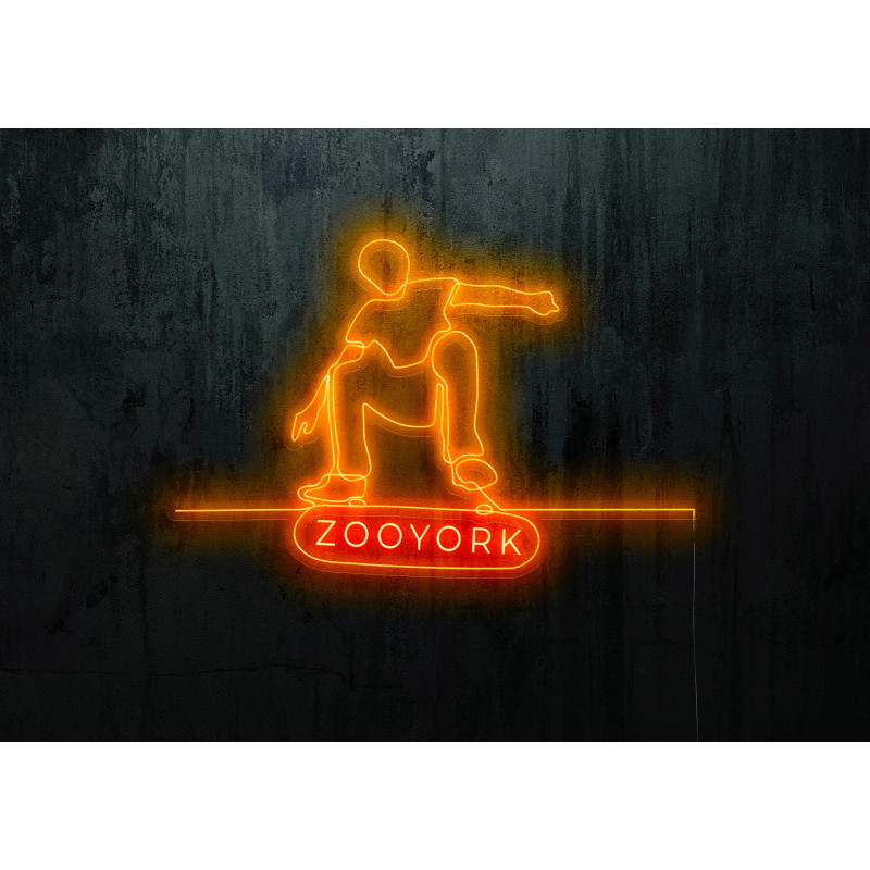 neon led skate, lightsandwires