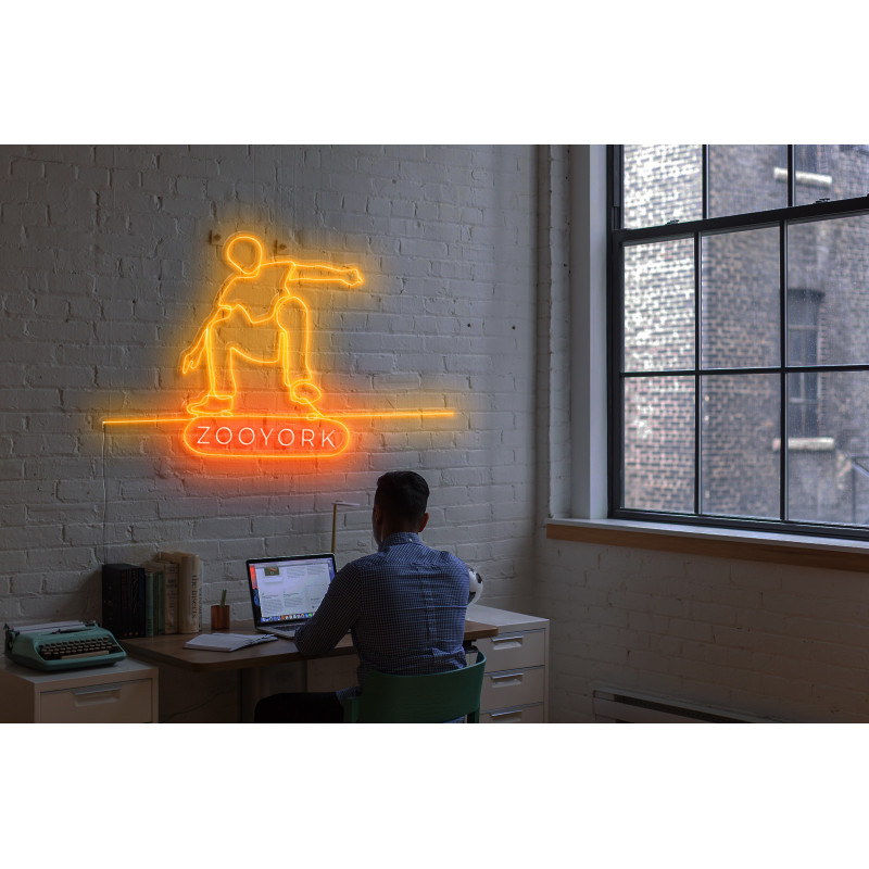 neon led skate, lightsandwires