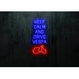 Neón Led "Keep calm and Drive vespa"lightsandwires