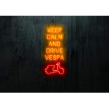 Neón Led "Keep calm and Drive vespa"lightsandwires