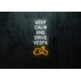 Neón Led "Keep calm and Drive vespa"lightsandwires