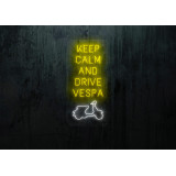 Neón Led "Keep calm and Drive vespa"lightsandwires