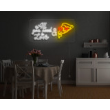 Neón Led "All you need is love & pizza"lightsandwires
