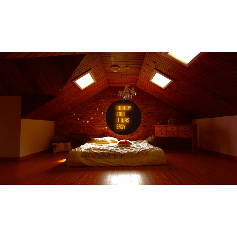 Neón Led "Nobody said it was easy" lightsandwires