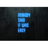 Neón Led "Nobody said it was easy" lightsandwires