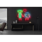 Neón Led "Tuercas con amor"lightsandwires