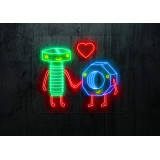 Neón Led "Tuercas con amor"lightsandwires