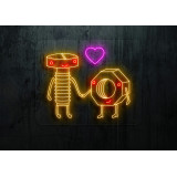Neón Led "Tuercas con amor"lightsandwires