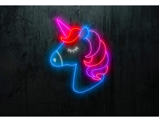 neon led unicornio by lightsandwires