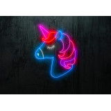 neon led unicornio by lightsandwires