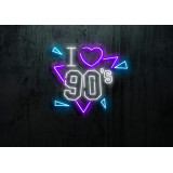 Carteles de Neón Led - Luces de neón "I Love 90"