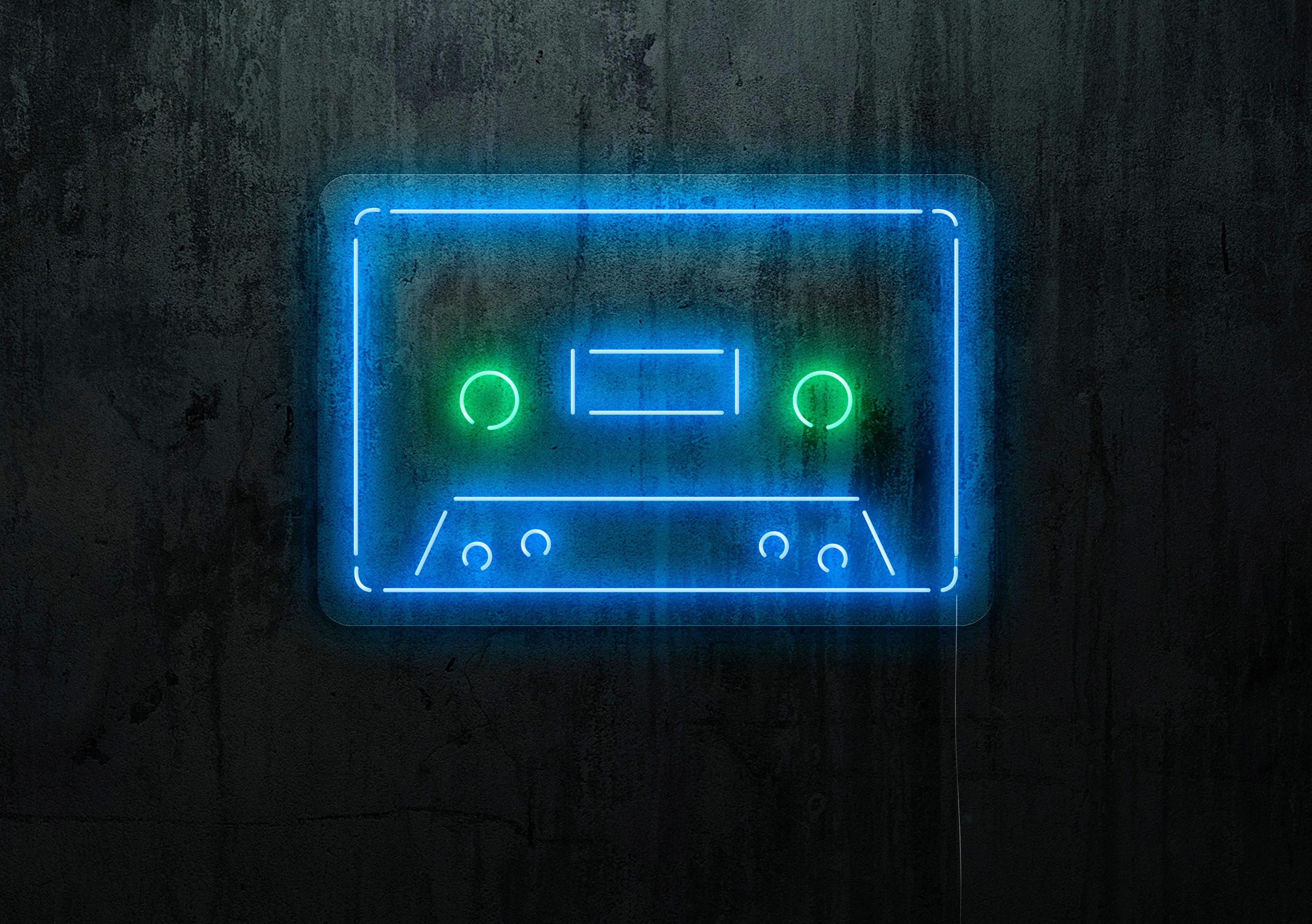 neon led cinta casette, ligthtsandwires