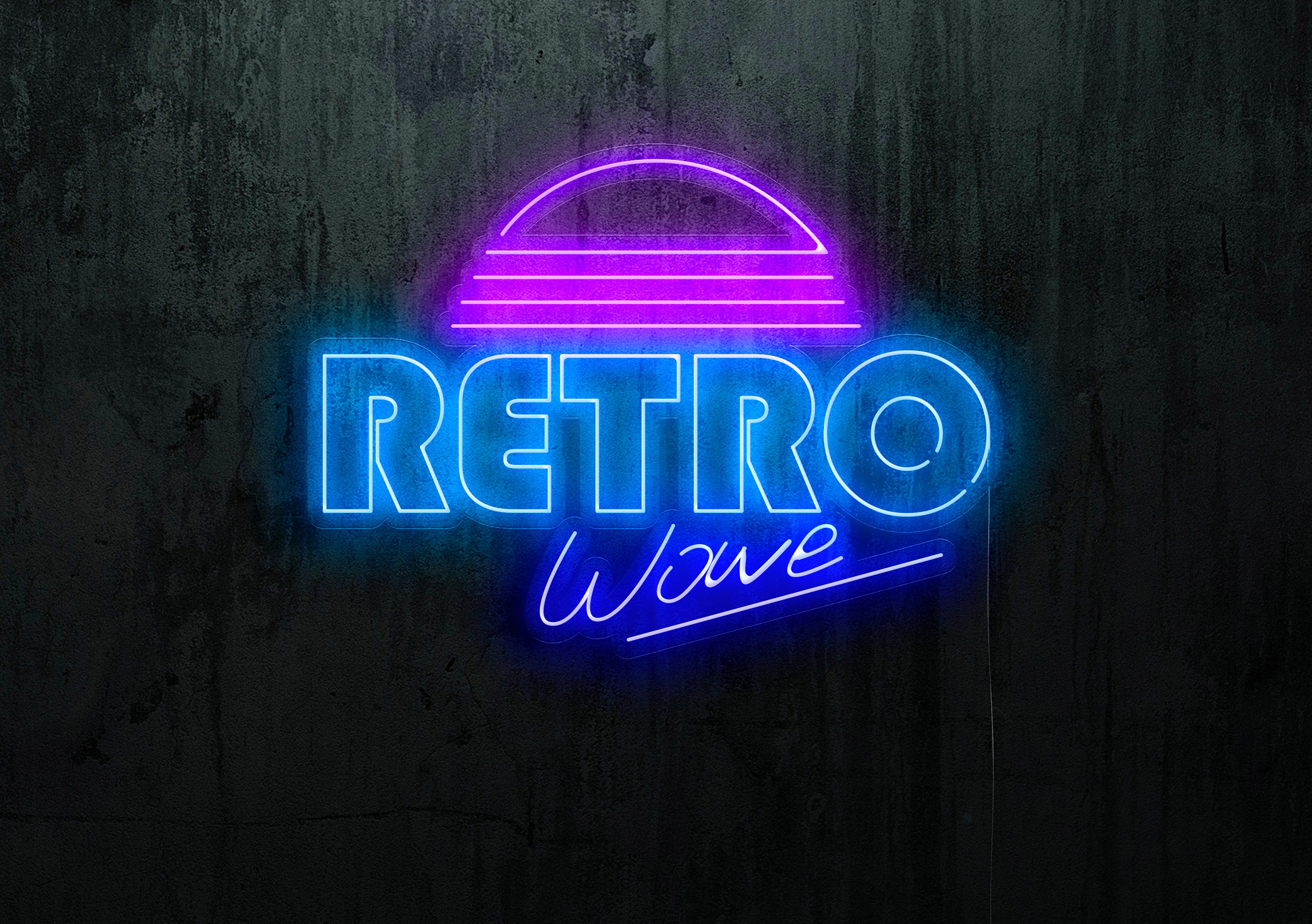 Carteles de Neón Led - Luces de neón "Retro Wave"