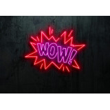 Carteles de Neón Led - Luces de neón "Wow"