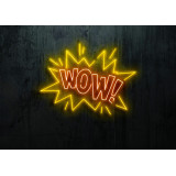 Carteles de Neón Led - Luces de neón "Wow"