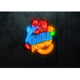 neon led girl power LIGHTSANDWIRES