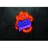 neon led girl power LIGHTSANDWIRES