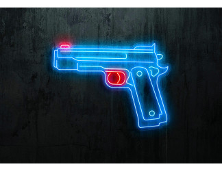 neon led pistola, lightsandwires