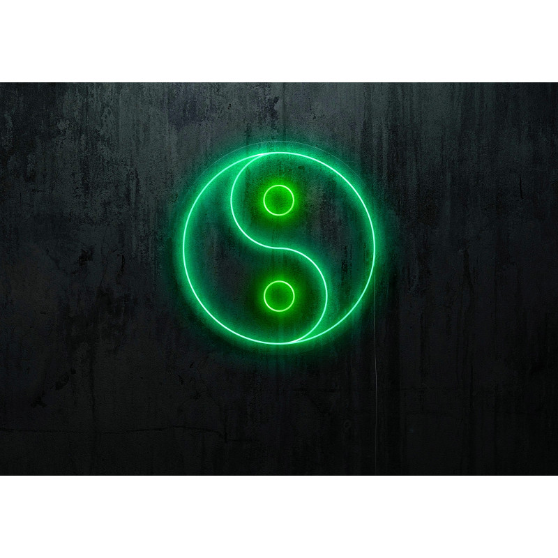neon led ying yang, lightsandwires