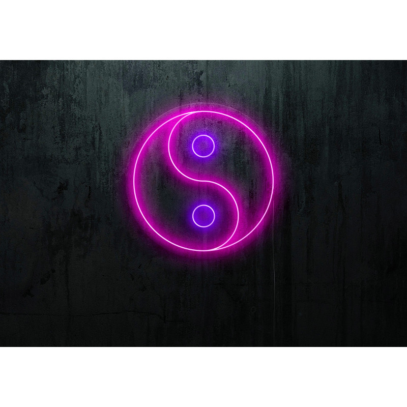 neon led ying yang, lightsandwires