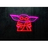 neon led baby yoda stars wars lightsandwires