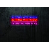Neón Led "Do things with passion"lightsandwires